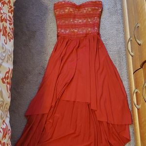 HOT RED COCKTAIL DRESS